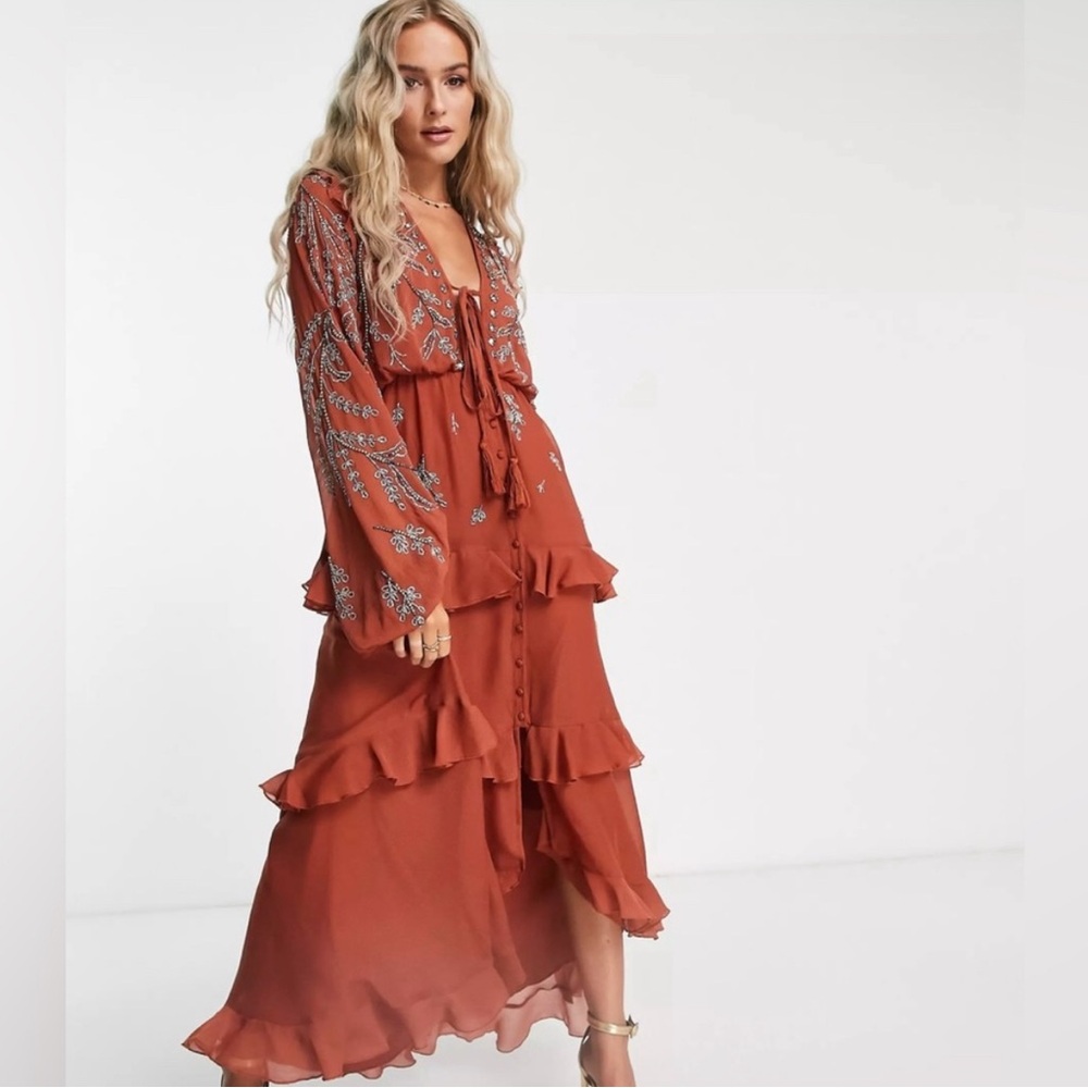 NWT ASOS Embellished Maxi Dress size US12